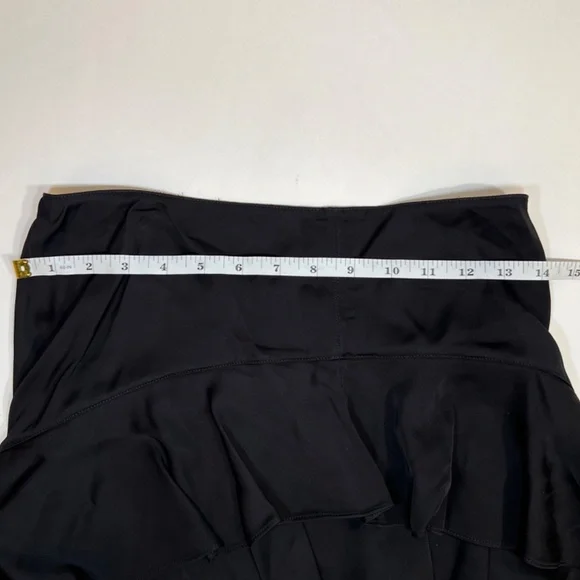 Zara Women Black Layered One Shoulder Dress Size Small - Picture 10 of 13